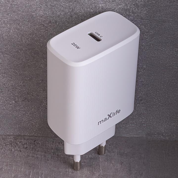 Produktbild Maxlife MXTC-10-20C PD QC Ladegerät 1x USB-C 20W weiss (20 W, 1 Port)
