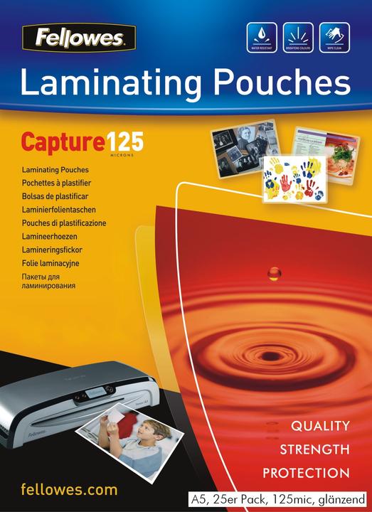 Produktbild Fellowes Capture 125 (A5, 25 Stück, 125 µm)