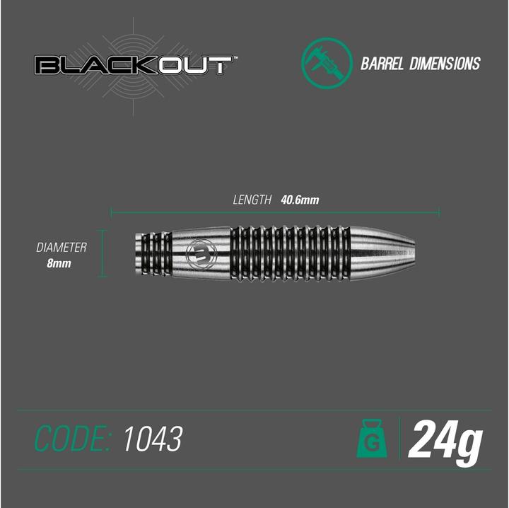 Produktbild Winmau Steeldart Blackout 1043 (24 g)