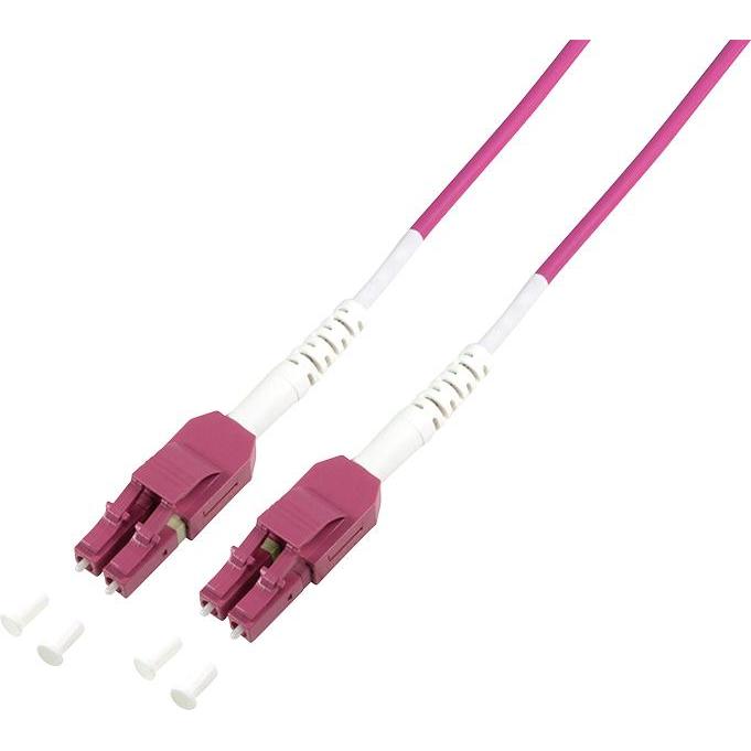 LogiLink Uniboot LWL Patchkabel, 2x LC-Duplex, OM4, 7,5 m (UTP, CAT6, 7.50 m), Netzwerkkabel
