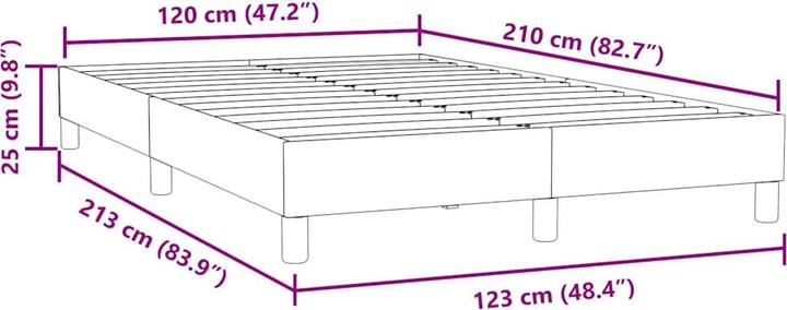 Image du produit vidaXL Bettgestell (120 x 210 cm)