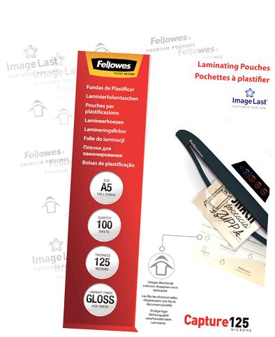 Actual product image Fellowes Capture 125 (A5, 100 Piece, 125 µm)