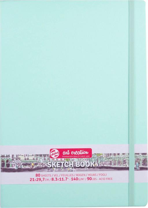 Produktbild Talens Sketchbook Fresh Mint | 21 x 29.7 cm, 140 g, 80 sheets (21 x 29.7 cm, Blanko, Harter Einband)