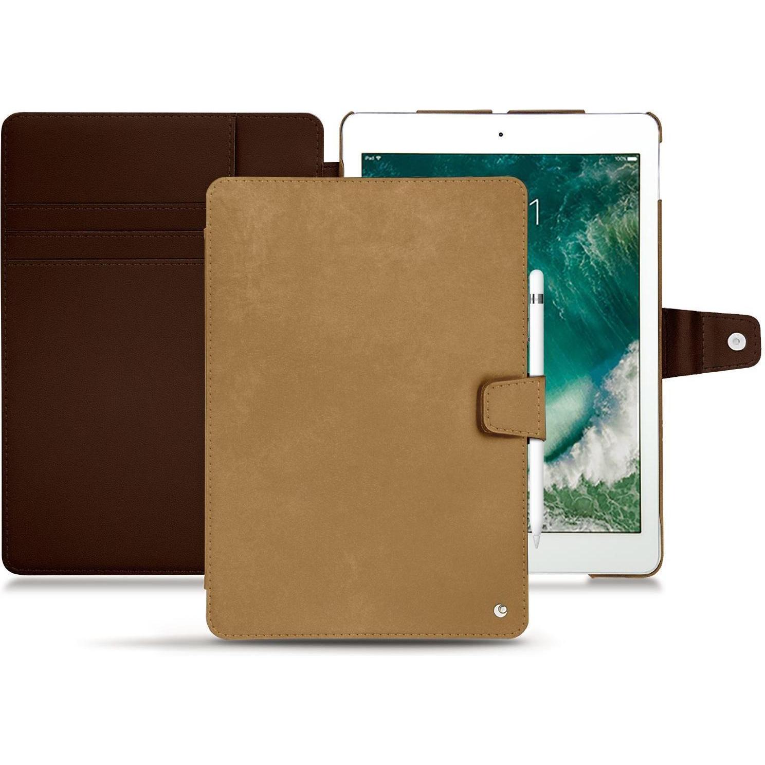 Noreve Lederschutzhülle Wallet (iPad Pro 10.5), Tablet Hülle, Braun
