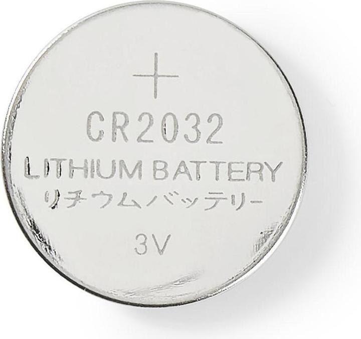 Produktbild Nedis Lithium-Knopfzellenbatterie CR2032 | 3 V DC | 5-Blister | Silber (5 Stk., CR2032)