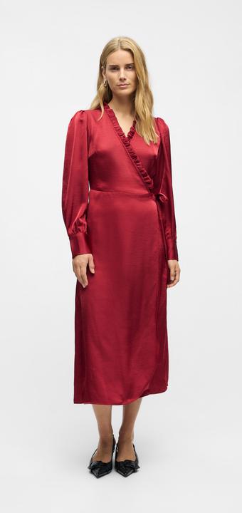 Image du produit Object Maxi-Länge Kleid mit V-Ausschnitt (36)