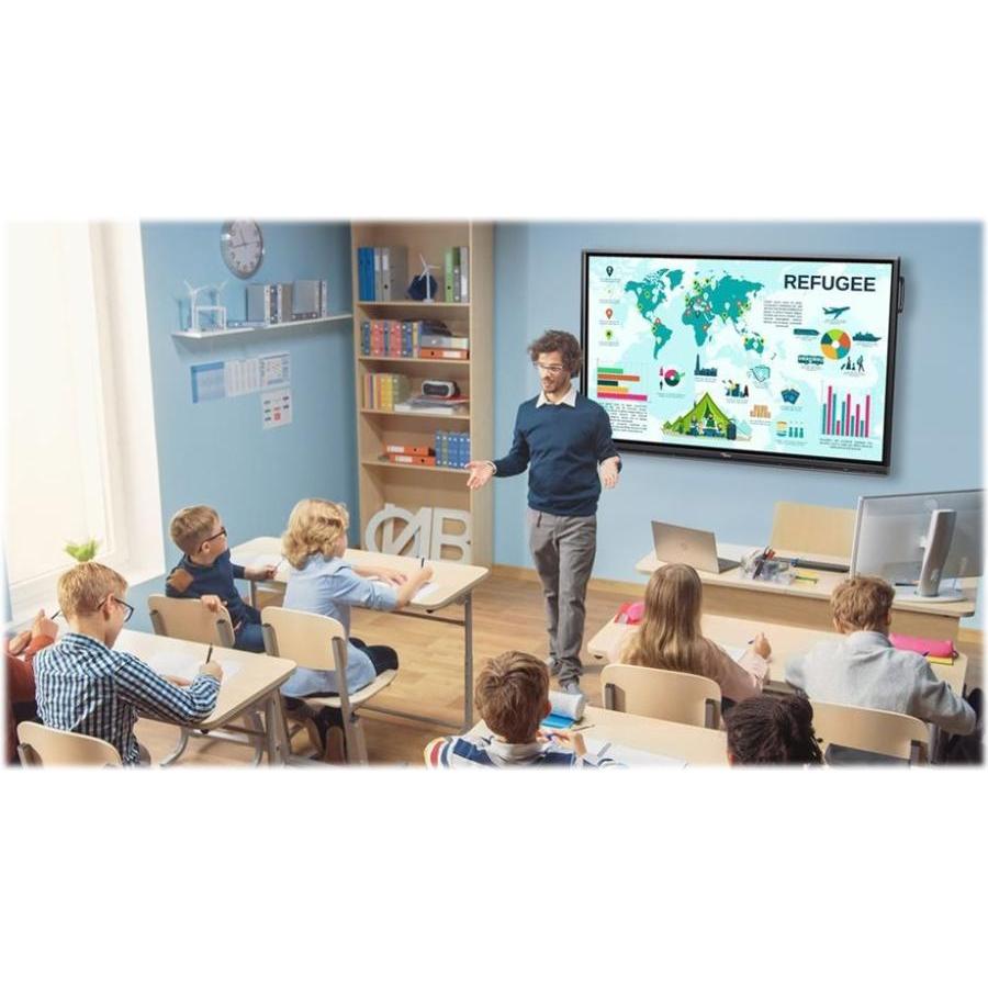 Thumbnail - Optoma 5862RK+ 4K 86IN TOUCH DISPLAY (86"), Digital Signage, Schwarz