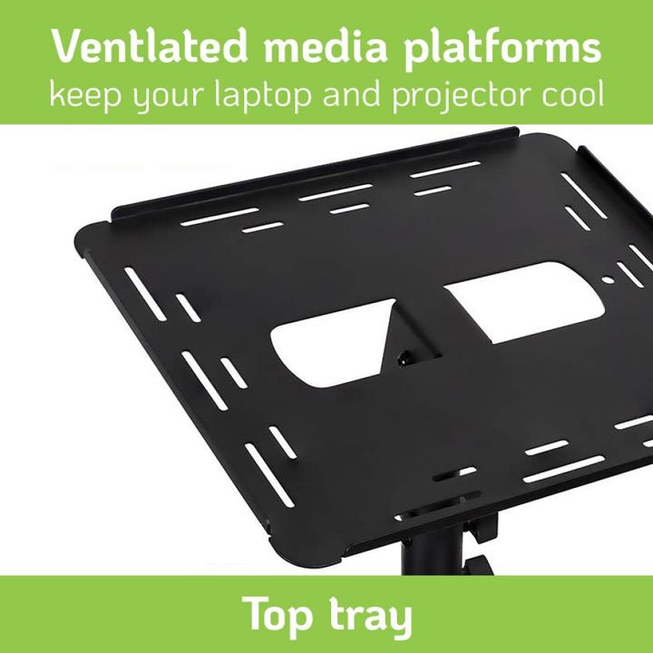 Image du produit Techly Uchwyt do projektorów Wózek Stolik Prezentacyjny do Projektora i Notebooka Mobilny