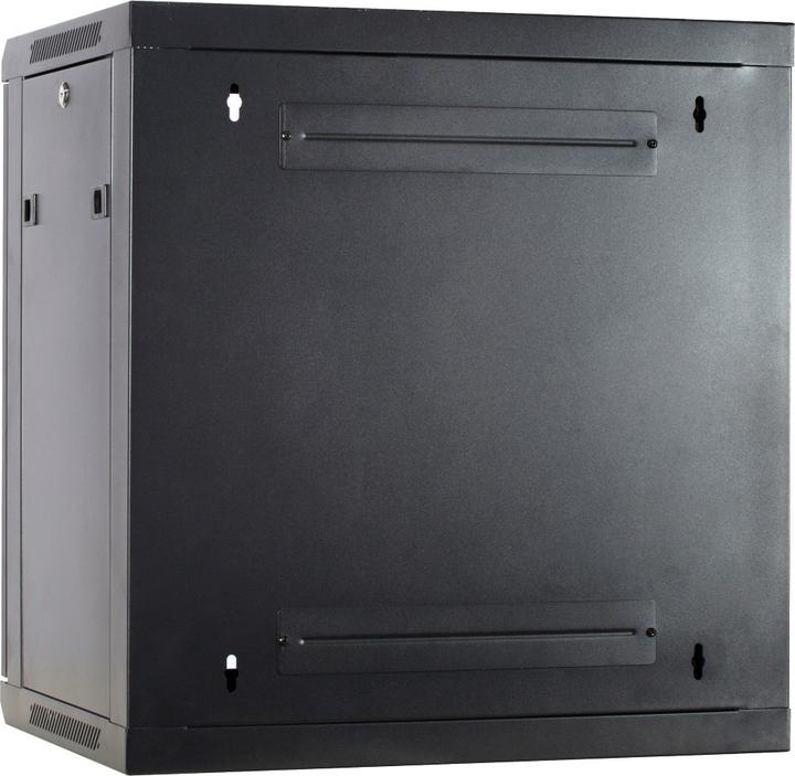Produktbild Dsit 12 HE Serverschrank, Wandgehäuse, mit Glastür (BxTxH) 600 x 450 x 634mm (12 HE, 19 Zoll Rack)