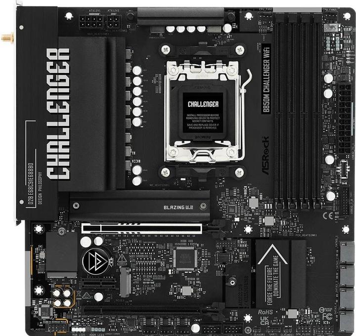 AsRock MB AMD AM5 B850M Challenger WiFi (AM5, AMD B850, Micro ATX (mATX))