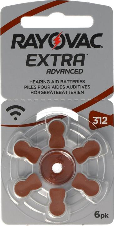 Actual product image Rayovac 60 pieces Hearing aid battery Varta HA312, PR41, 4607, 5000252003205 (60 pcs., 180 mAh)