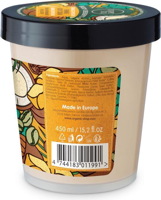 Produktbild Organic Shop Body Desserts Caramel Cappuccino Firming Body Cream Caramel Cream Cappuccino 4 - (Körpercreme, 450 ml)