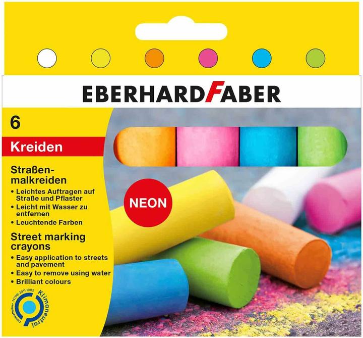 Immagine prodotto EberhardFaber Gessetti da colorare per strada 6 pezzi neon assortiti (Neon, 6 x)