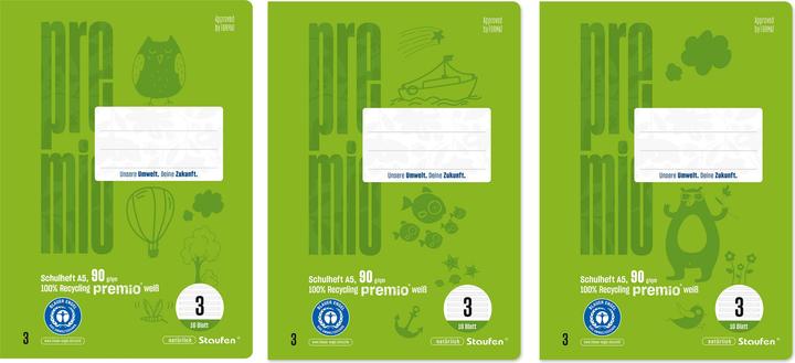 Produktbild Staufen Heft LIN3 A5 16 Blatt 14 Doppellinien (A5, Liniert, Weicher Einband)