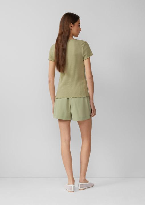 Actual product image S.Oliver T-Shirt T-Shirt mit Ajour-Muster (XS)