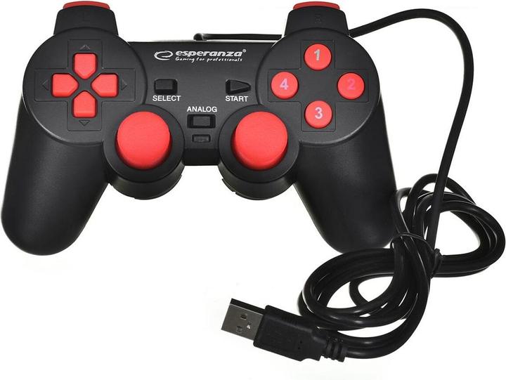 Produktbild Esperanza EGG102R Gaming-Controller, USB 2.0 Gamepad Analog / Digital PC (PC)
