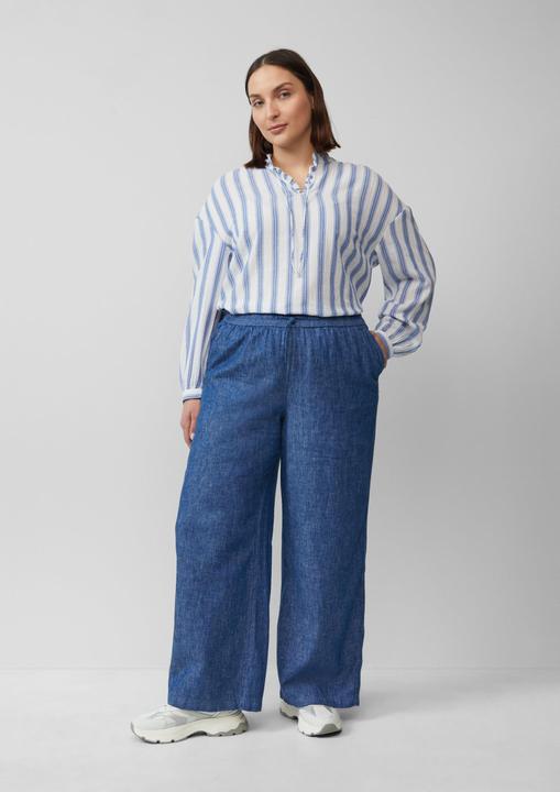 Image du produit S.Oliver Hose Wide-Leg-Hose aus Leinenmix in Denim-Optik (44)