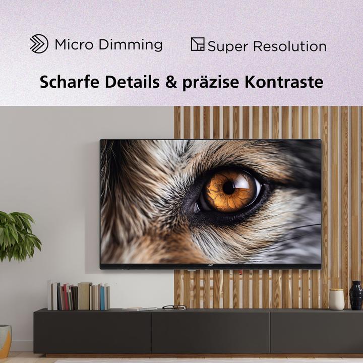 Produktbild JVC Fernseher 40 Zoll Smart TV VIDAA Full HD HDR Fernseher mit Triple-Tuner, LED TV LT-40VDF2555 (40", LCD, LED, Full HD)