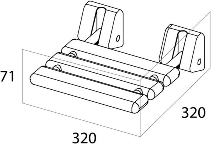 Actual product image Tiger Shower seat (100 kg)
