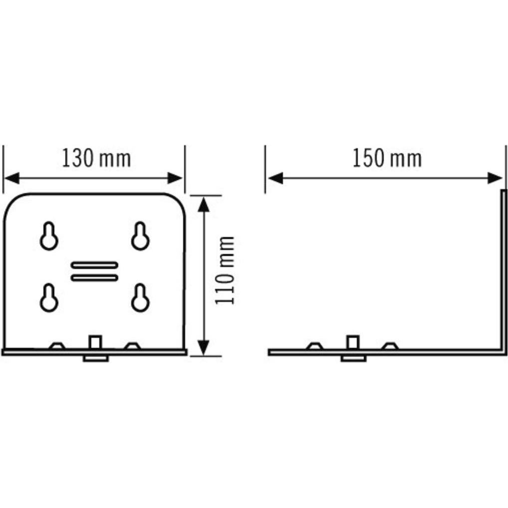 Thumbnail - Esylux, Zubehör Gebäudesicherheit, Montering SLP-2 WALL MOUNTING PLATE