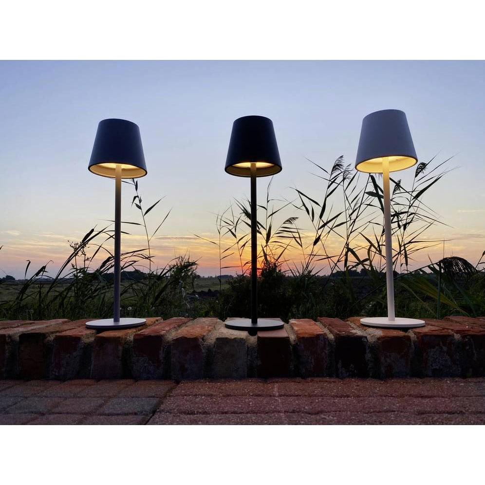 Thumbnail - Modern-Electronics, Tischlampe, m-e LUNA-80 G 41435 Akku-Tischlampe LED LED fest eingebaut 3