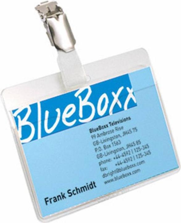 Produktbild Durable Hartfolien-Namensschilder mit Clip oben offen