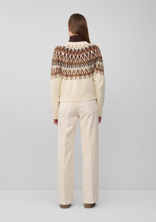 Produktbild s.Oliver Strickjacke Jacquard-Strickjacke im Relaxed Fit (38)