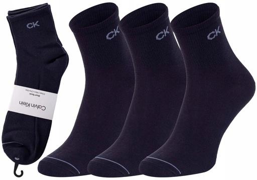 Produktbild Calvin Klein Herren Short sock Men's Quarter Socks 3 Pack, Navy, Einheitsgrösse (3er Pack, 40 - 46)