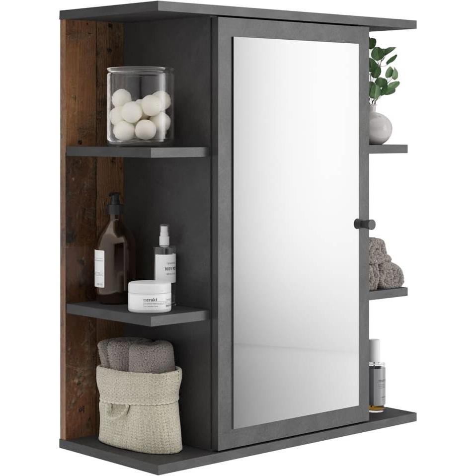 FMD Möbel, Spiegelschrank, Badezimmerschrank (60 x 25.5 x 71.5 cm)