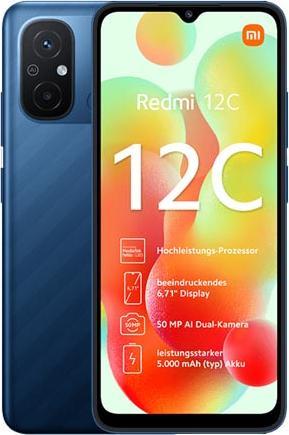 Actual product image Xiaomi Redmi 12C (64 GB, Ocean Blue, 6.71", Dual SIM, 50 Mpx, 4G)
