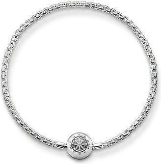 Immagine prodotto Hermex Bracciale con ciondoli in argento placcato - 22cm (22 cm, Lega metallica)