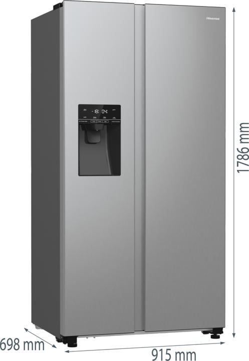 Actual product image Hisense RS566N4IEX Kühl-Gefrier-Kombination (566 l)