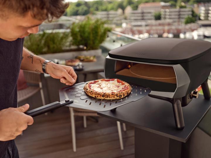 Produktbild Etna Rotante Piccolo schwarz / Pizzaofen / Drehstein / 500°C / Gas / Pizza bis 33 cm (Pizzaofen Gas)