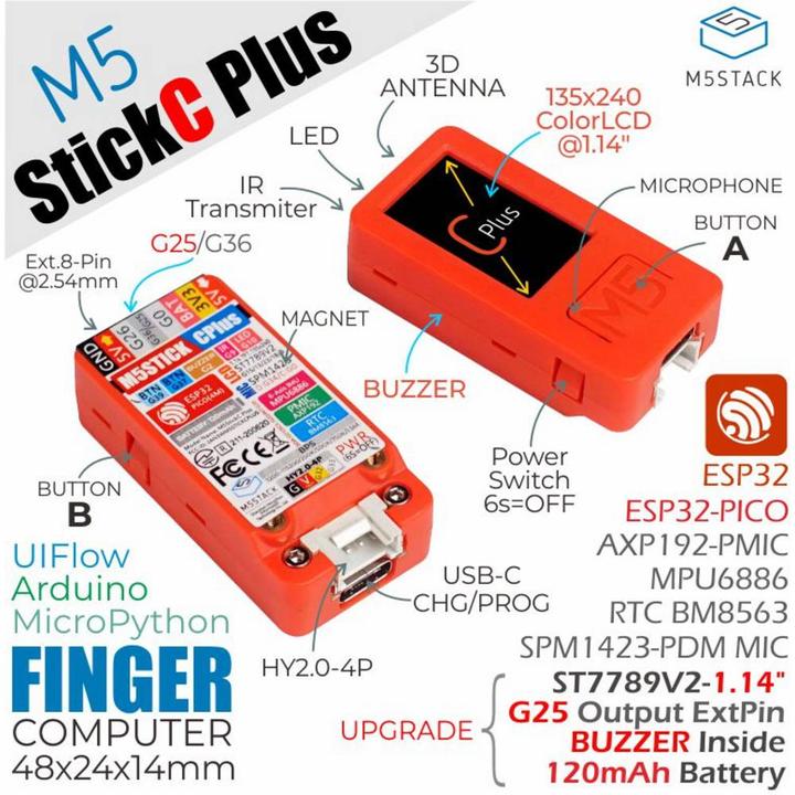 Actual product image M5Stack Microcontroller