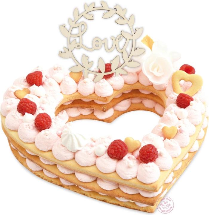 Produktbild ScrapCooking Cake Topper Holz, "Love" (1 Stk.)