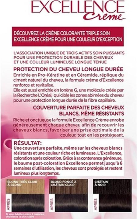 Produktbild L'Oréal Paris L'Oreal Paris Excellence Creme Triple Care Permanent Coloring
