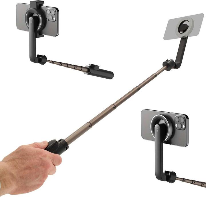 Produktbild Nedis Bluetooth Selfie Stick - Bluetooth Version: 5.0 - Maximale Bildschirmgrösse: 7" - Gefaltete Län