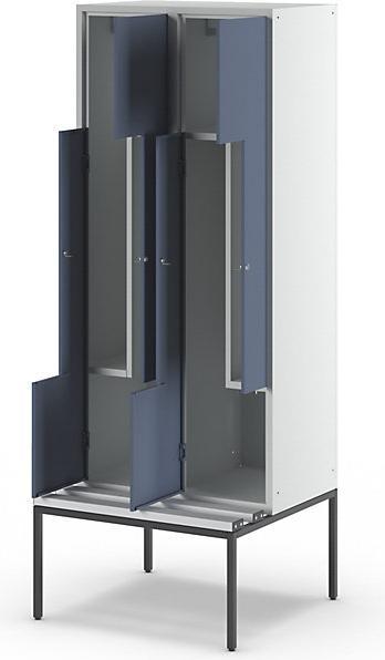 Produktbild Z-Garderobenschrank mit Sitzbank (80 cm, 214 cm)