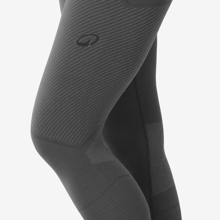 Produktbild Wedze Skiunterwäsche Funktionshose Damen warm dehnbar 3/4 Länge - BL 900 Tech grau (M)
