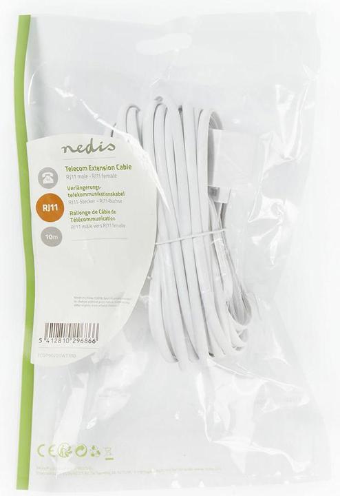 Produktbild Nedis Telekommunikations-Verlängerungskabel, RJ11-Stecker