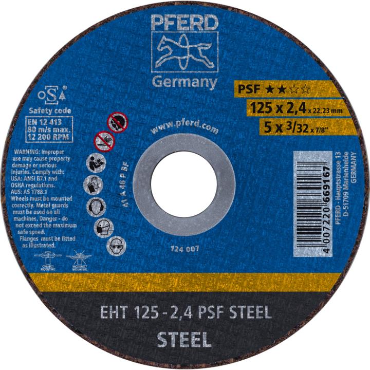 Produktbild Pferd Trennscheibe EHT 2524 PSF STEEL