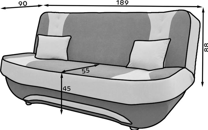Image du produit ELTAP Ewa II (3 places, Canapé-lit)