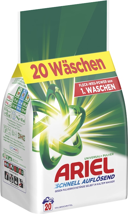 Ariel Universal+ (20 Washing cycles, Powder)