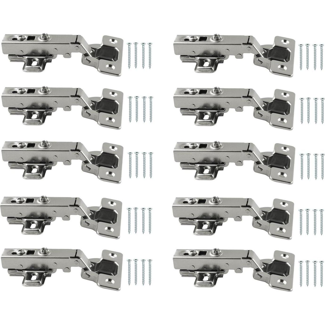 Vasalat, Baubeschläge + Holzverbinder, Topfband für Eckanschlag mit Softclose und Grundplatte Inhalt: 10 Stk (10 Stk.)