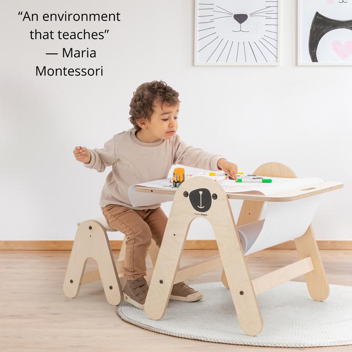 Produktbild MamaToyz Kindersitzgruppe Aktivitäten Tisch & Schreibtafel: Bär (Kindersitzgruppe)
