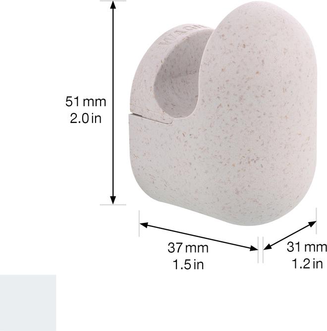Actual product image Wagner System design yourself coat hook PILL WH 0413 with 1 hook grey, 1 pc.