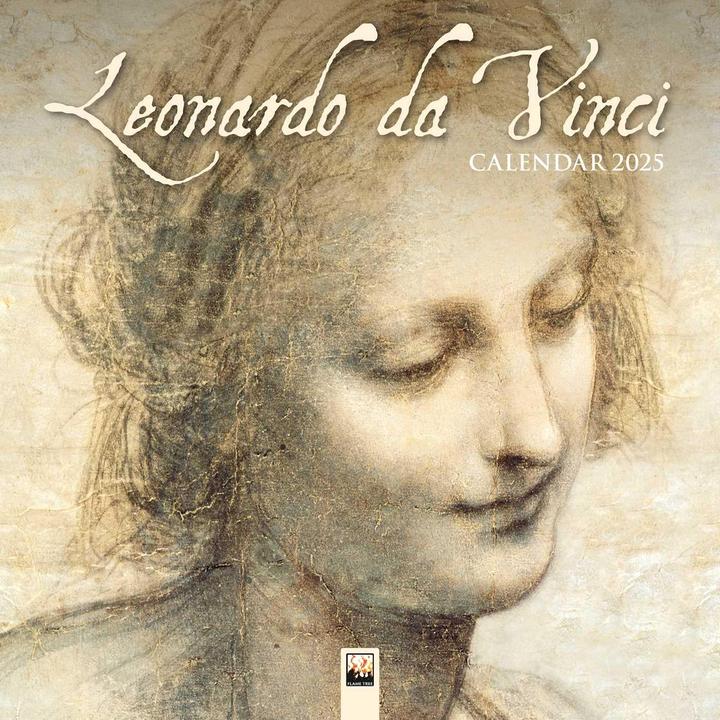 Produktbild Leonardo da Vinci Wall Calendar 2025 (Art Calendar) (305 x 305 mm)