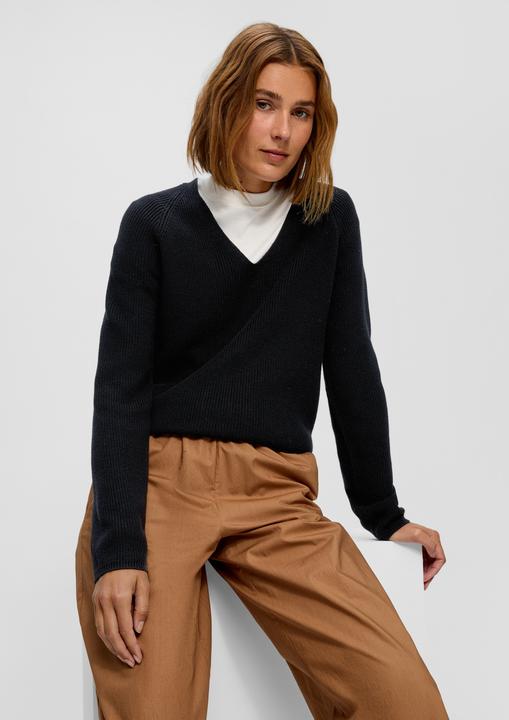 Actual product image s.Oliver Strickpullover Strickpullover mit Raglanärmeln (34)