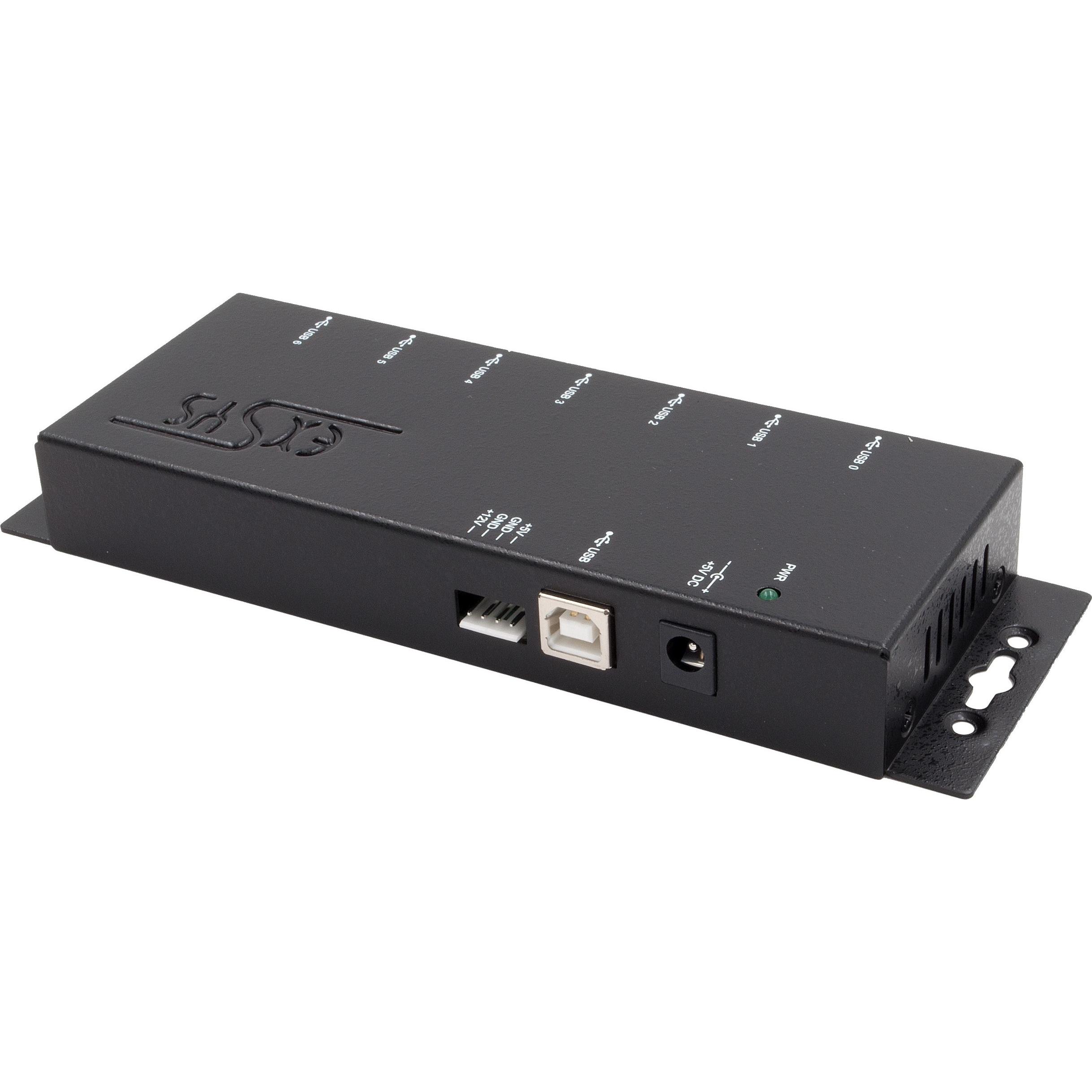 Exsys USB 2.0 HUB 7-Port inkl.Netzteil 5V/4A & 15KV ESDSchutz (USB-B, 7 Ports) (EX-1177-2S)