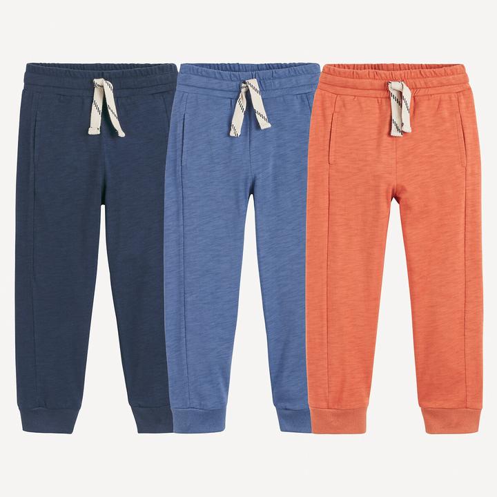 Navy + orange + blue